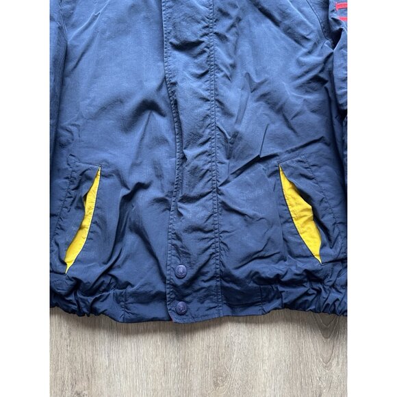 Vintage Tommy Hilfiger Jacket Rare Streetwear Hype XLarge Blue Yellow Red Patch - Picture 6 of 16